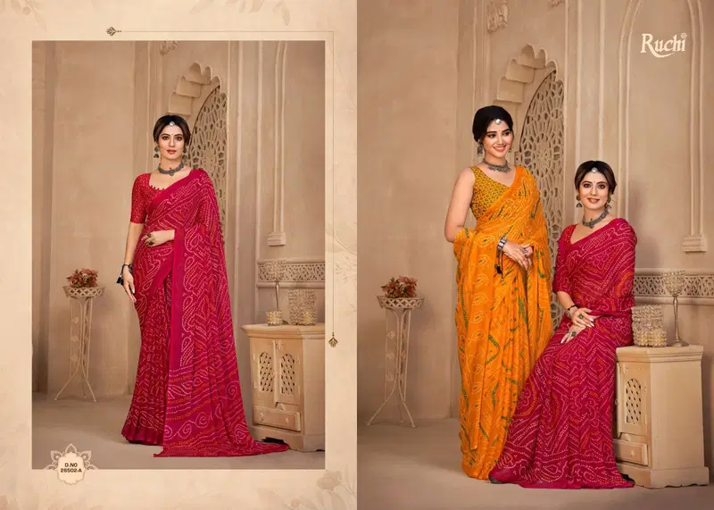Star Chiffon Hits By Ruchi Chiffon Printed Wholesale Daily Wear Saree In India